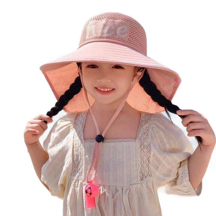 Child-Sun-Protective-Hat with Neck Protection, Breathable Mesh and Adjustable Chin Strap Kalsten
