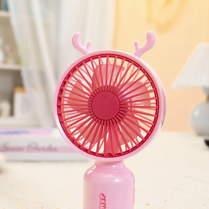 Ladies portable mini hand fan with flexible mounting mechanism Kalsten