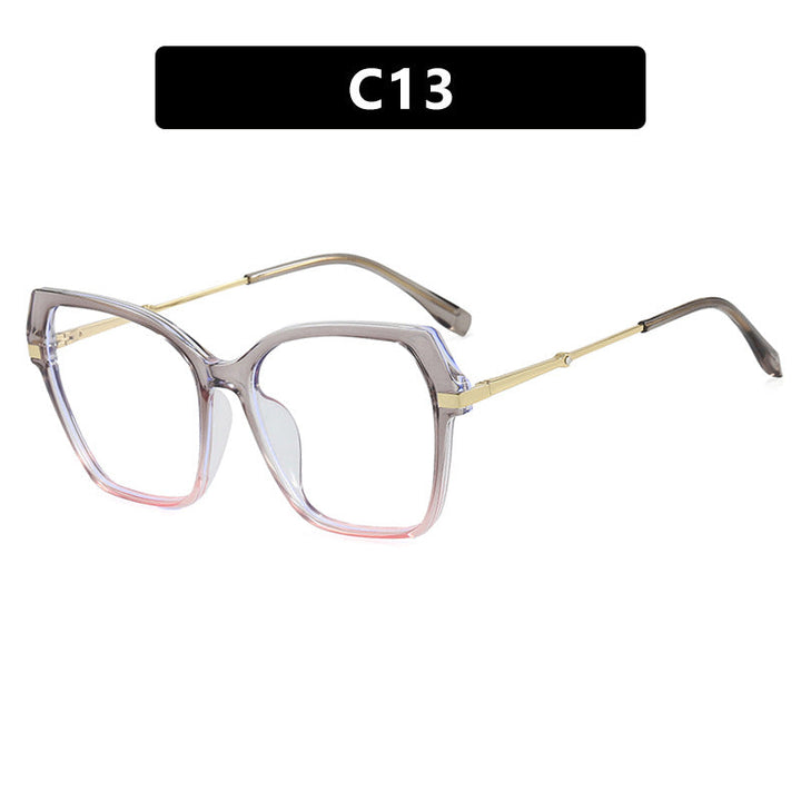 Ladies square sunglasses with elegant metal frame and protective UV filter Kalsten