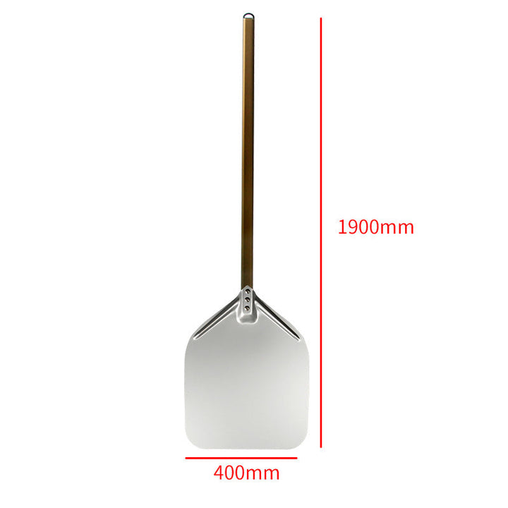 extra-long wooden handled aluminum pizza peel with flat square paddle Kalsten