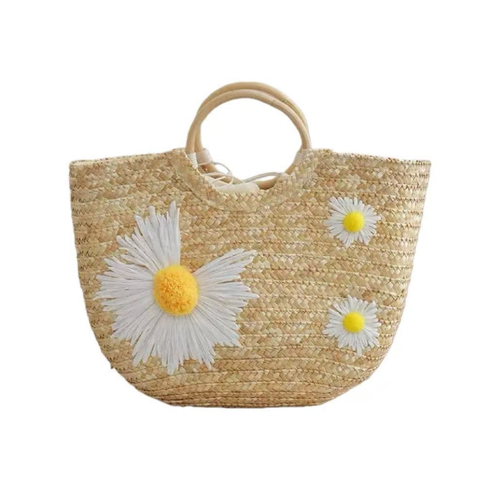 Stylish tote bag with floral accents Kalsten