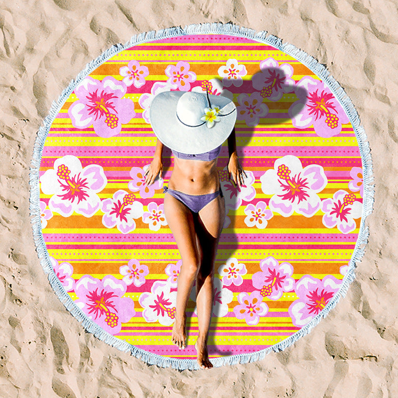 Rundstrand towel with unique sunset design Kalsten