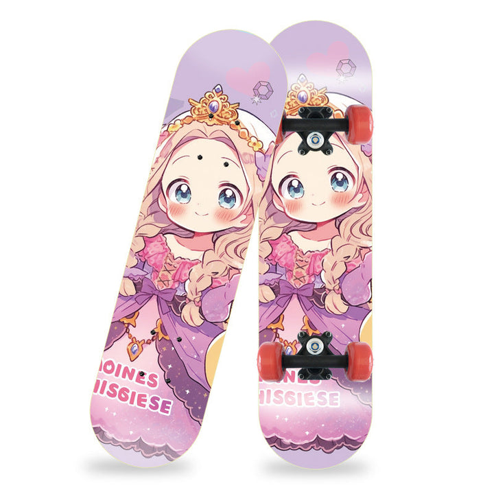 Cartoon-Inspired Mini Skateboard Kalsten