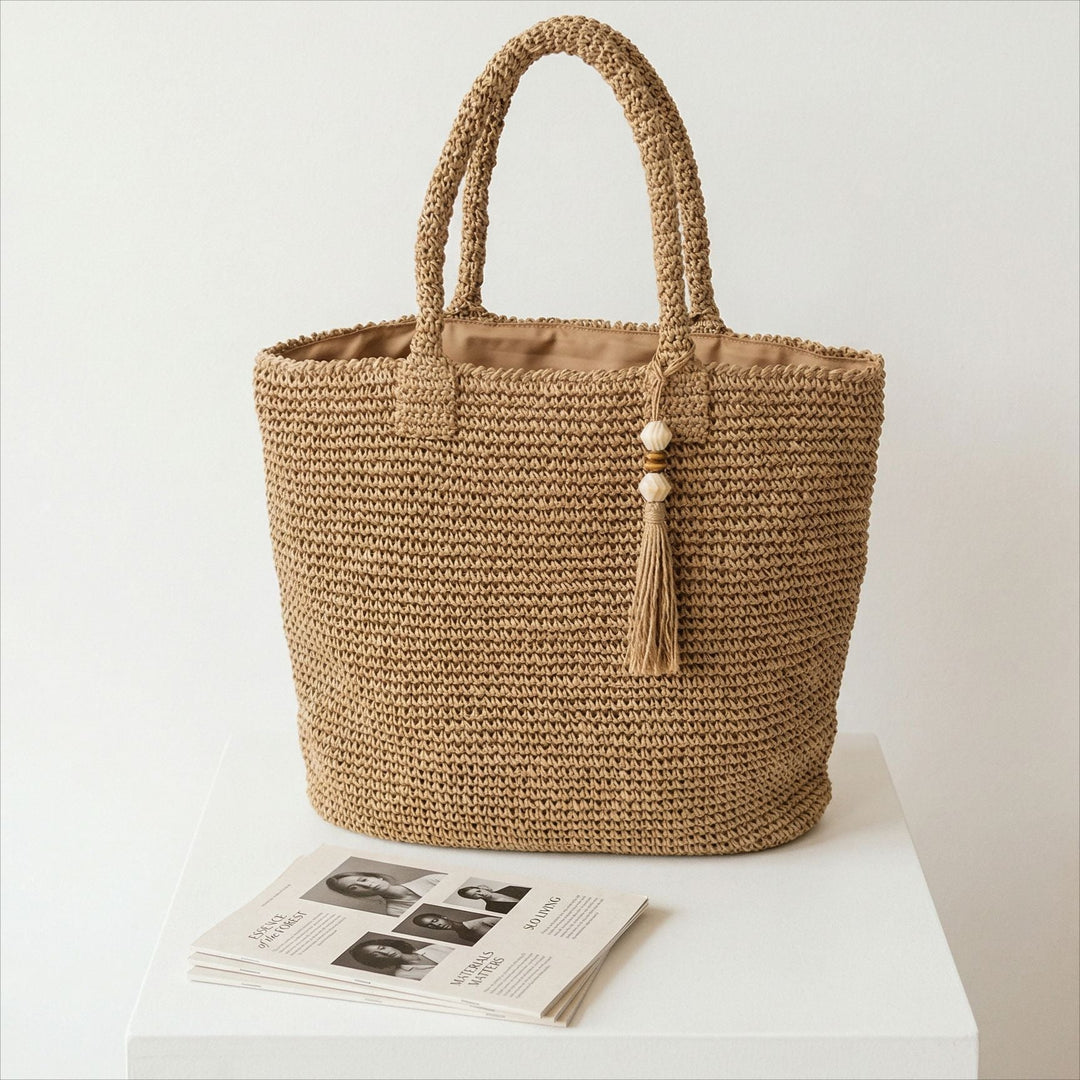 Macramé bag with tassel details Kalsten