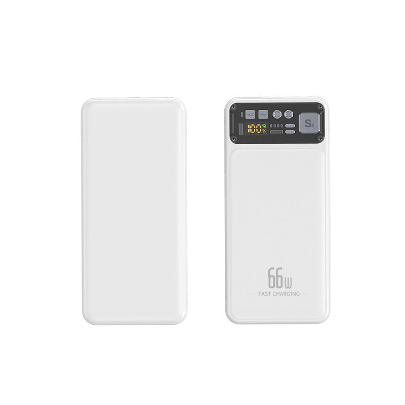Power bank with integrated cable system and digital charging display Kalsten
