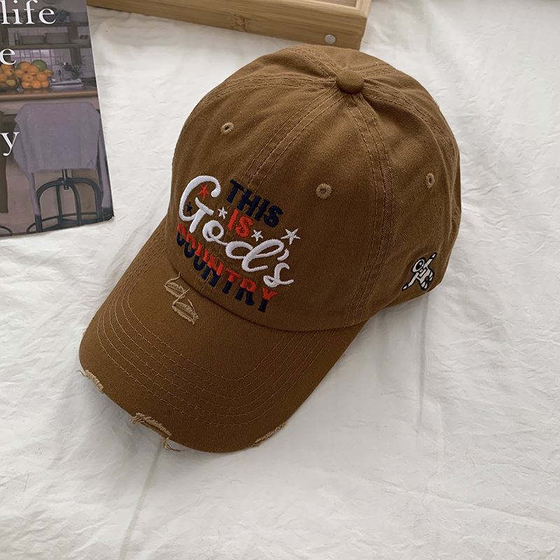 Men's Distressed Embroidered Baseball Cap Kalsten