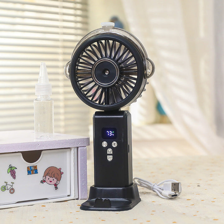 Women portable spray fan with LCD display Kalsten