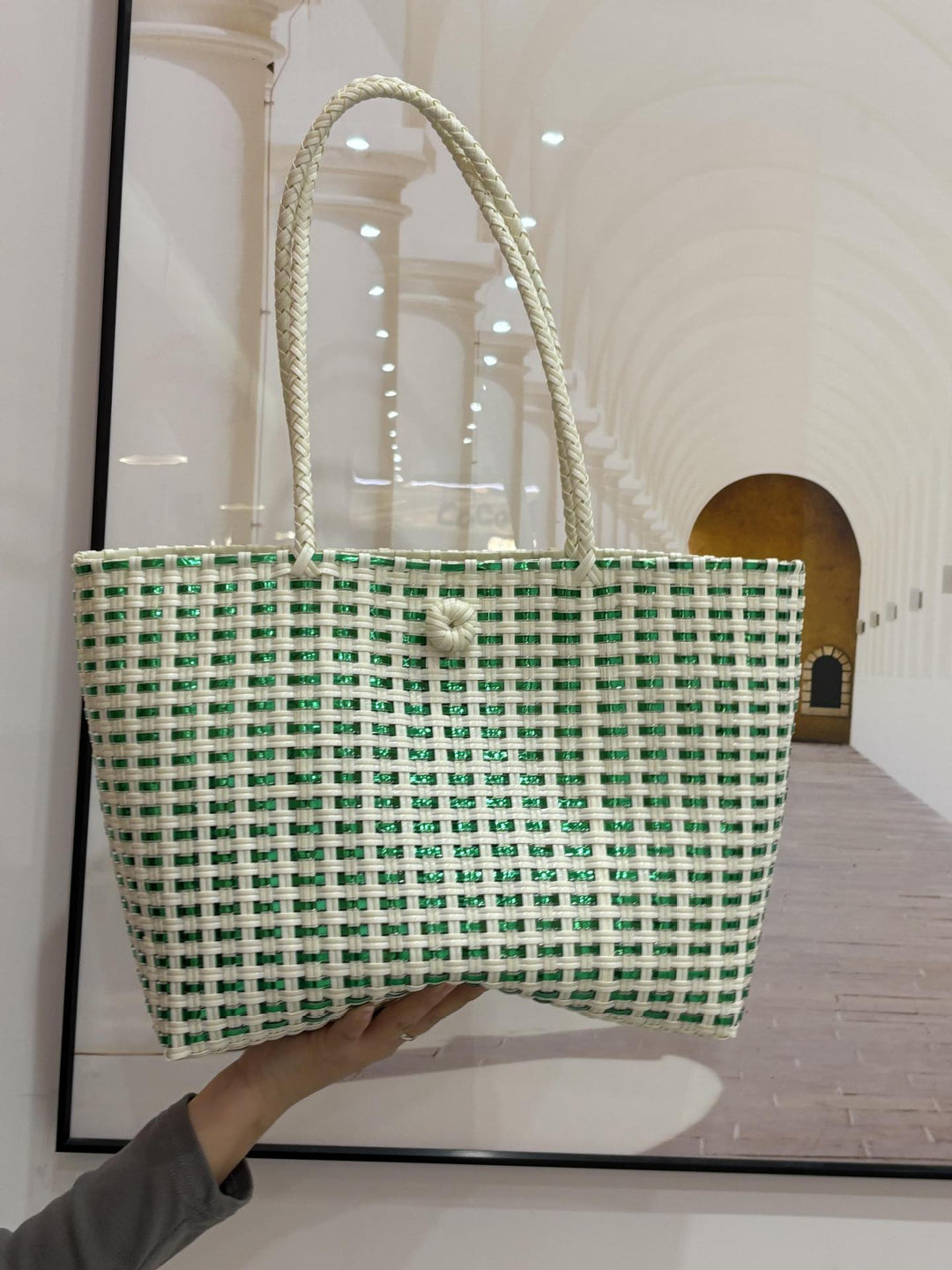 Handwoven shopping and beach bag Kalsten