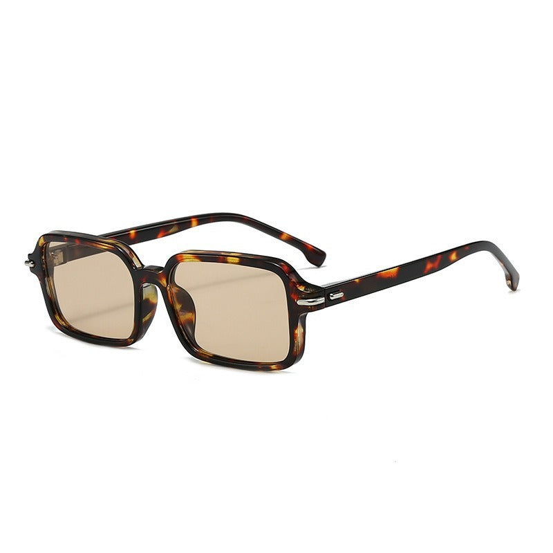 Women's fashionable square sunglasses with stylish plastic frame and blue lenses Kalsten
