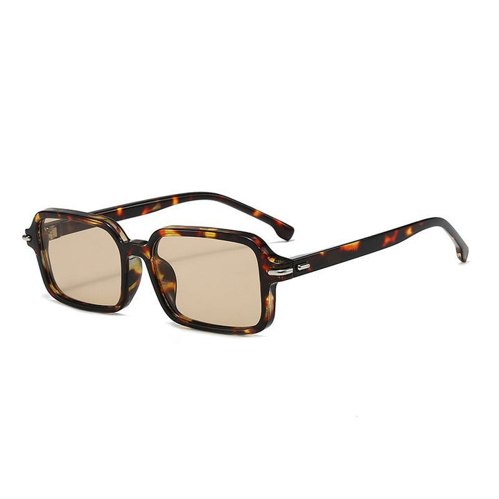 Women's fashionable square sunglasses with stylish plastic frame and blue lenses Kalsten