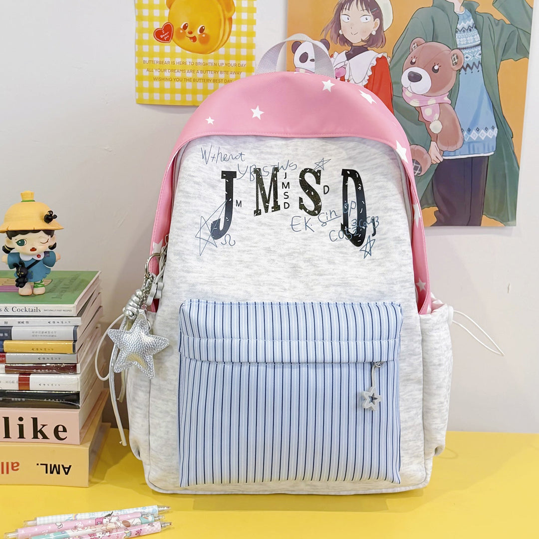 Casual Graphic-Print School Backpack
