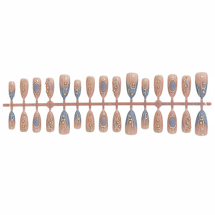 Artistic Metallic Press-On Nail Set Kalsten