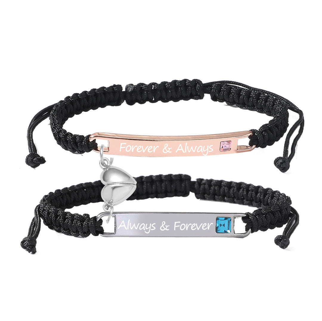 Kalsten | Personalized Magnetic Heart Love Bracelet Set
