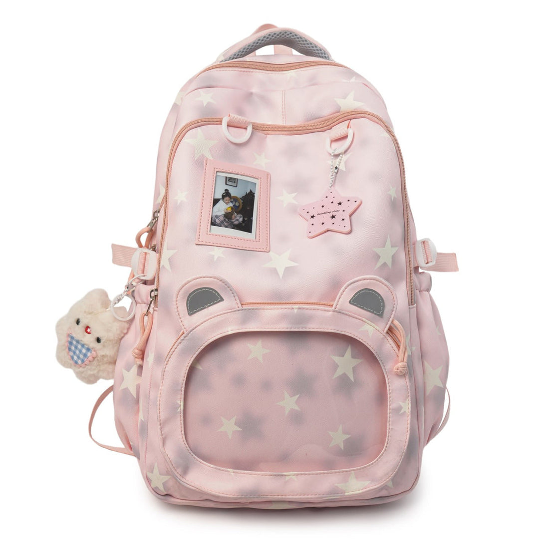 Children's Starry-Themed Plush Ear Backpack kalsten