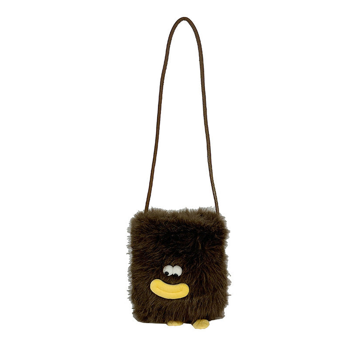 Plush shoulder bag with unique character design Kalsten