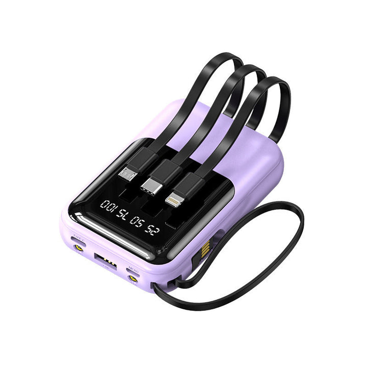Multifunctional portable charger with integrated cable system Kalsten