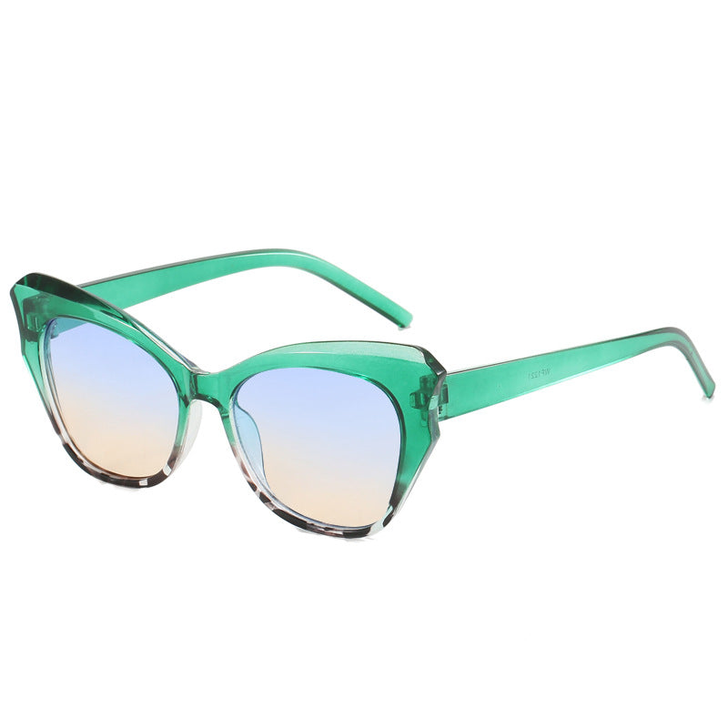 Women's Cat-Eye Sunglasses with Extravagant Mirror Design Kalsten
