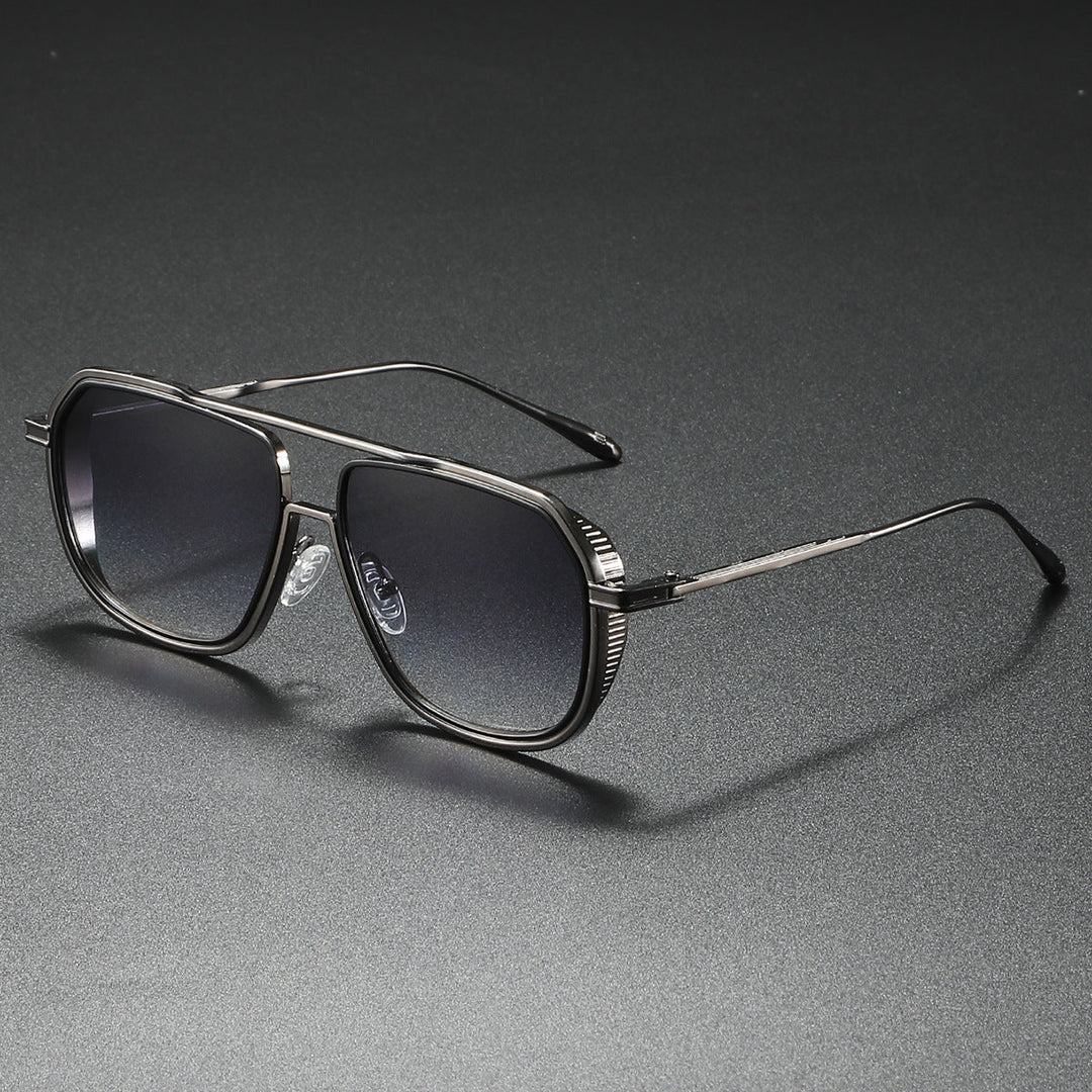 Women's Elegant Sunglasses with Angular Metal Frame Kalsten