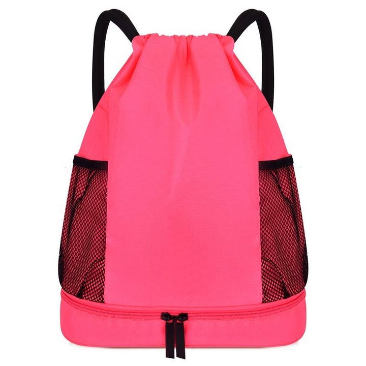 Lightweight Hexagonal Pattern Drawstring Backpack Kalsten