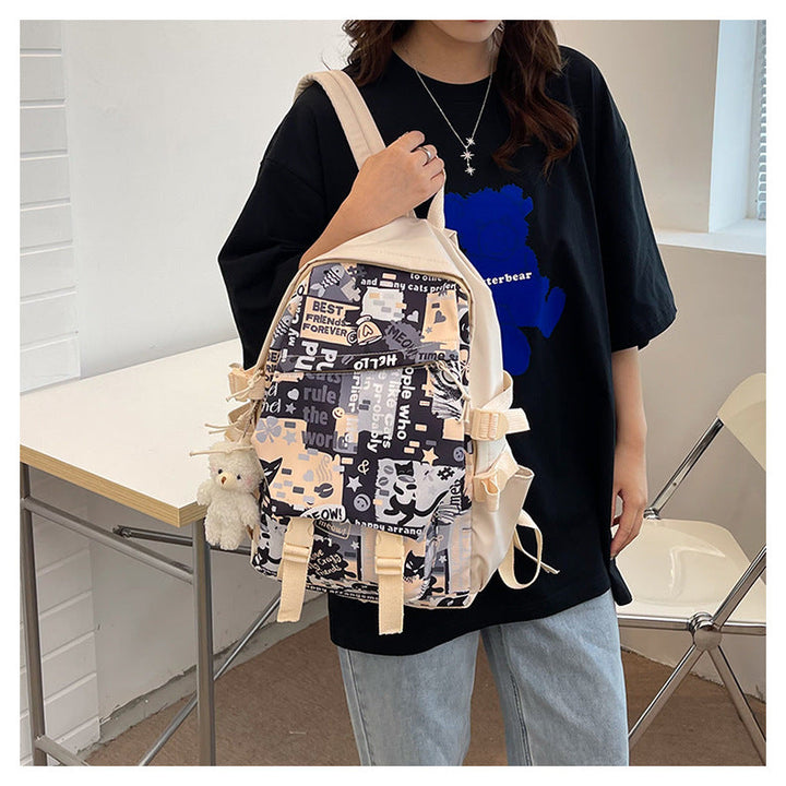 Cute Illustrated Graphic Backpack