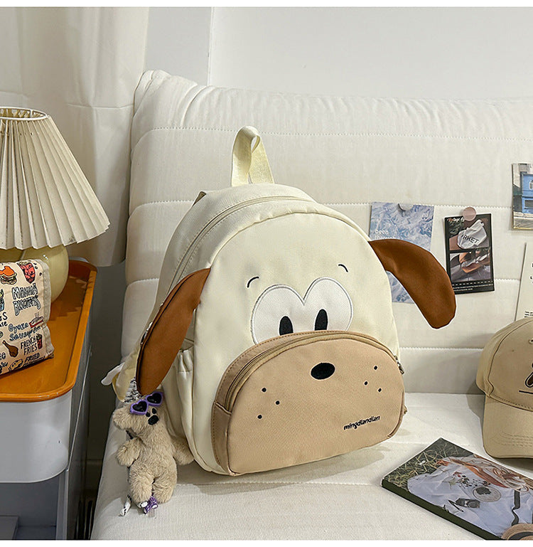 Playful Dog-Themed School Backpack