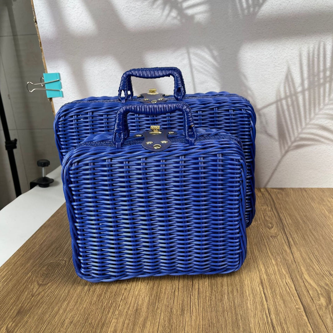 Women braided cosmetic and storage case Kalsten