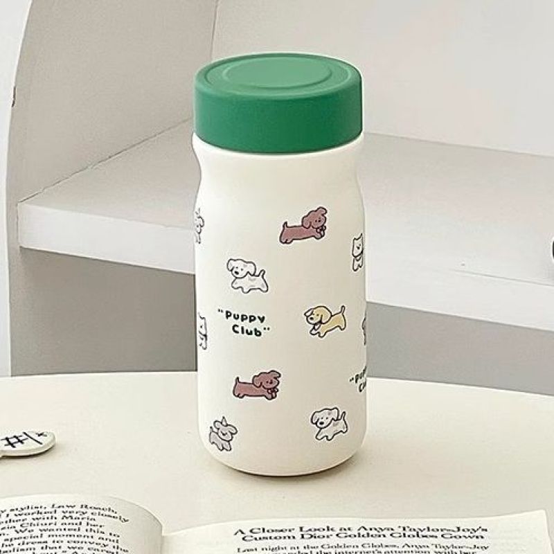Ladies Insulated Water Bottle with Cute Dog Motif Kalsten