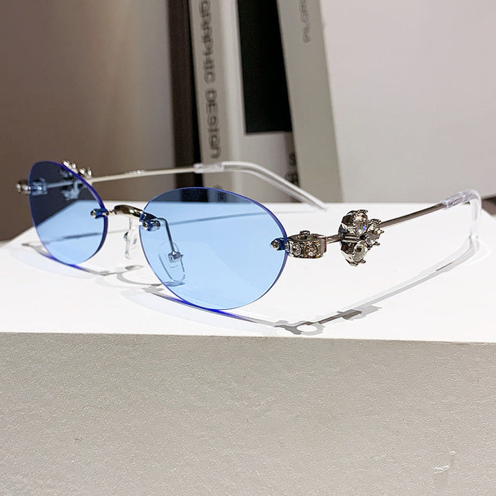 Ladies elegant sunglasses with geometric frame Kalsten