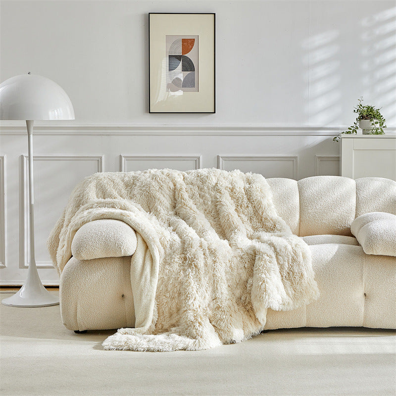 Women Luxury and Soft Faux Fur Blanket Kalsten