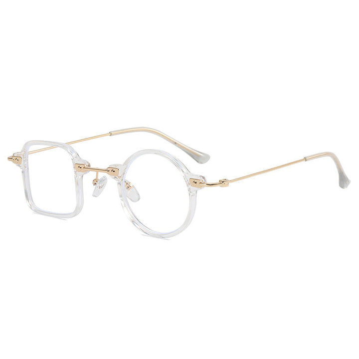Ladies elegant round hybrid glasses with square design Kalsten