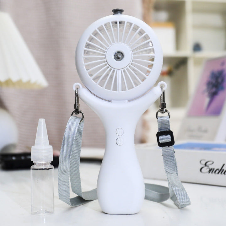 Women portable mini hand fan with spray function and ergonomic design Kalsten