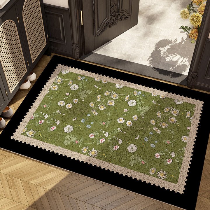 Floral Pattern Area Rug Kalsten