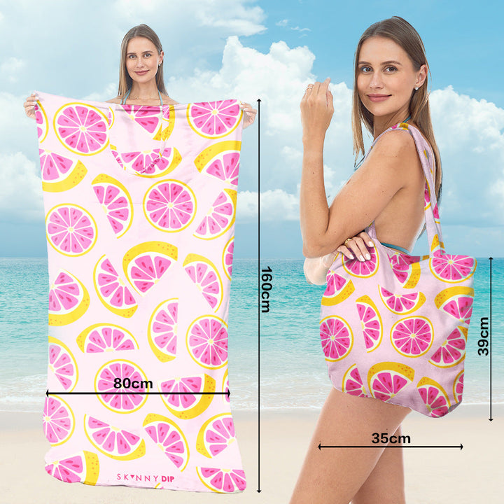 Beach towel with stylish tote bag Kalsten