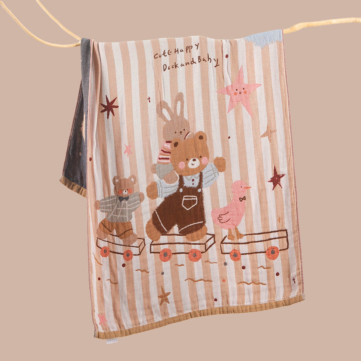 Women's throw blanket with enchanting landscape motif Kalsten