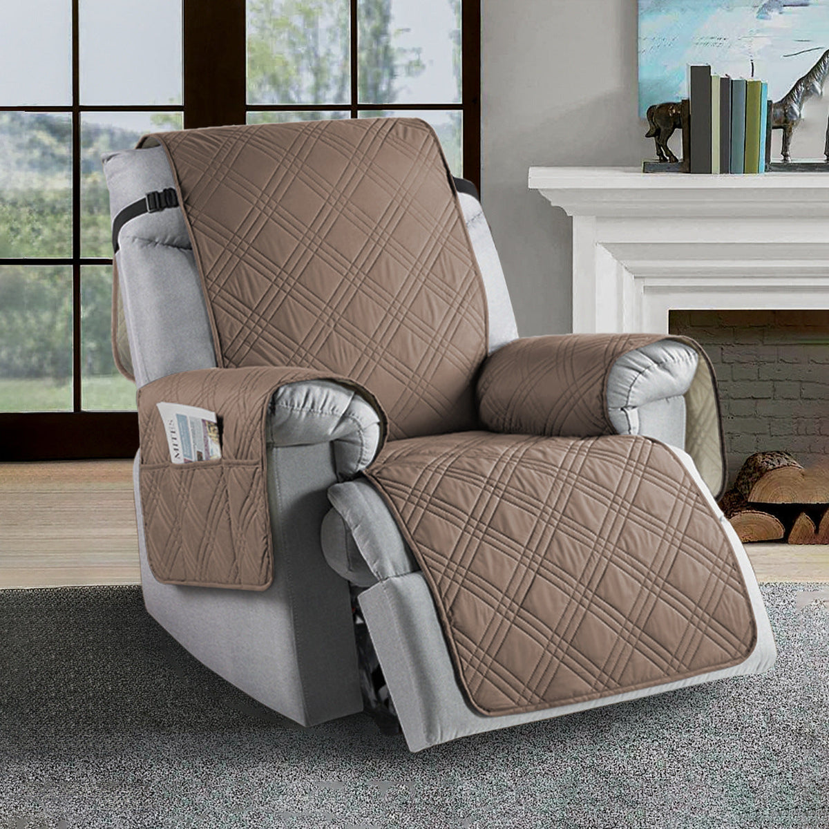 Skanto | Waterproof Recliner Cover | Durable Microfiber, Stain-Resistant & Universal Fit for Home Protection