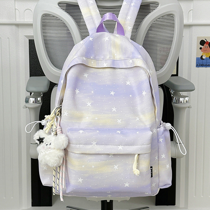Adorable Star-Patterned School Backpack