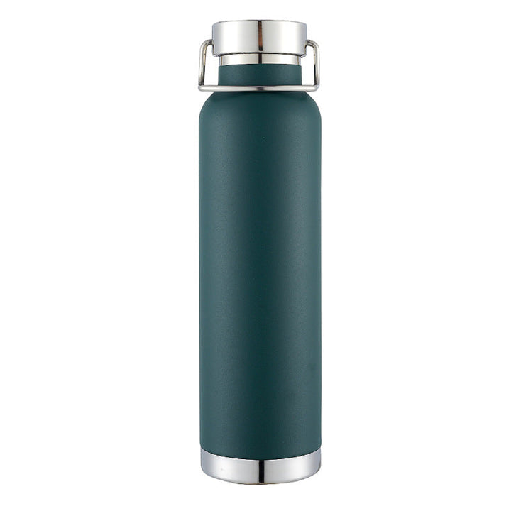 Double-Wall Vacuum Insulated Stainless Steel Water Bottle With Twist-Lock Carry Lid
