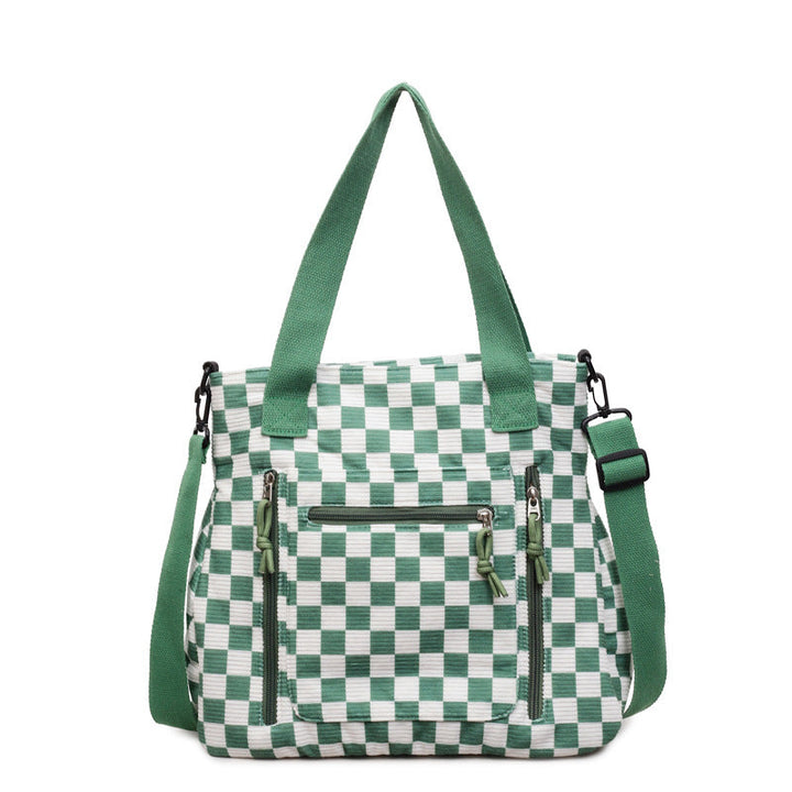 Versatile Checkered Tote Bag Kalsten