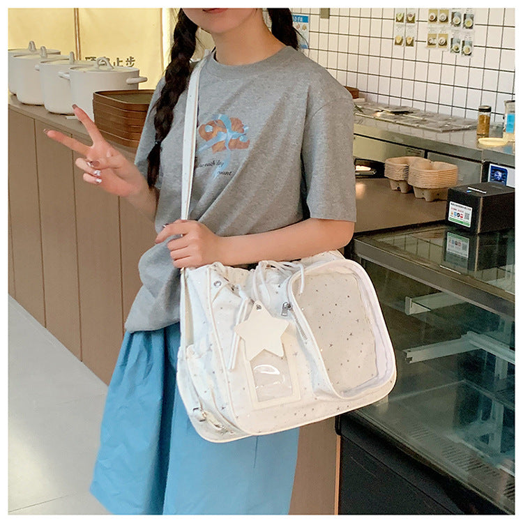 Stylish Multi-Pocket Drawstring Tote Bag Kalsten