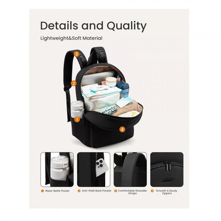Practical laptop backpack with USB port Kalsten