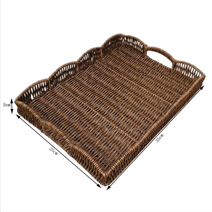 Ladies elegant serving tray made of high-quality weave Kalsten