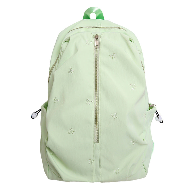 Embroidered Bow Design Backpack kalsten
