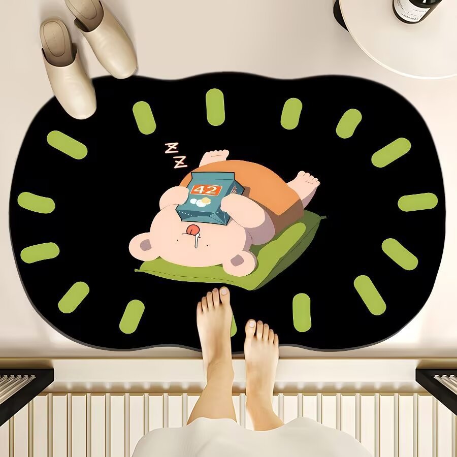 Cartoon Dog-Themed Floor Mat