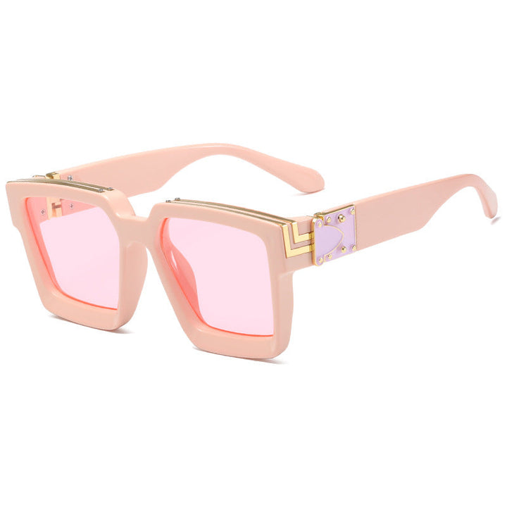 Women's square designer sunglasses with striking frame Kalsten
