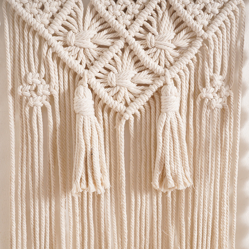 Macrame Wall Hanging Shelf with Decorative Accents Acalora