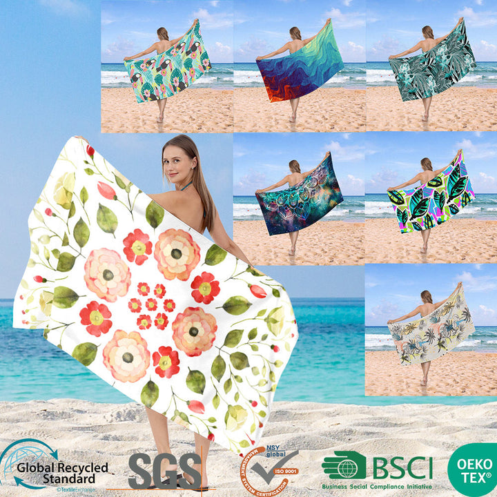 Beach towel in creative wave pattern Kalsten