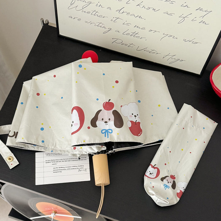 Ladies Folding Umbrella with Playful Design Kalsten