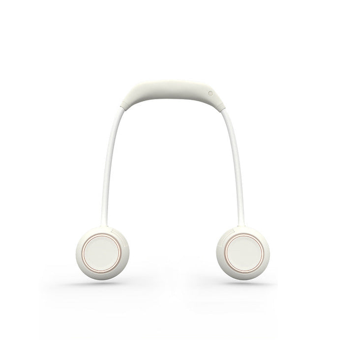 Cooling hands-free wearable neck fan with dual adjustable air outlets USB-C rechargeable Kalsten