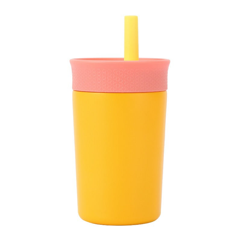 Women's practical insulated cup with integrated straw Kalsten