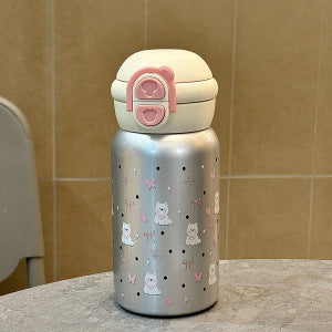 Ladies Insulated Drinking Bottle with Secure Click Closure and Charming Animal Design Kalsten